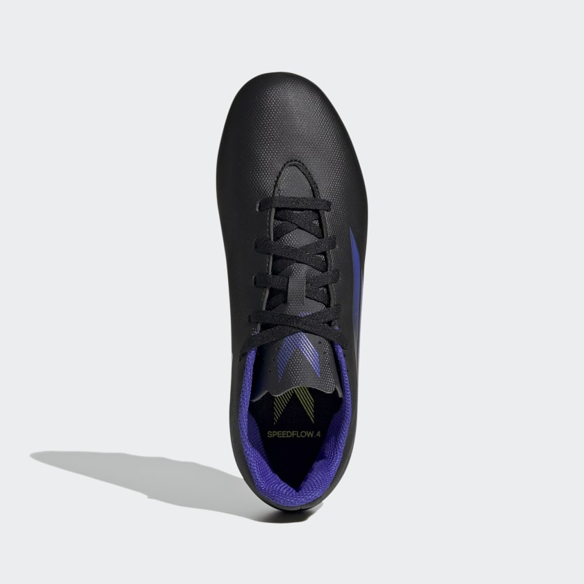 adidas Jr. X SPEEDFLOW.4 Flexible Ground Soccer Cleats | Black