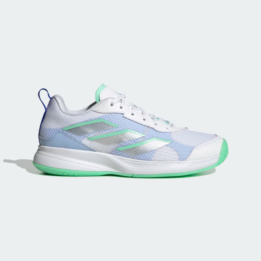 adidas Women's Avaflash Tennis Shoes, White/Silver/Pulse Mint, Size 8.5 adidas Women's Avaflash Tennis Shoes, White/Silver/Pulse Mint, Size 8.5