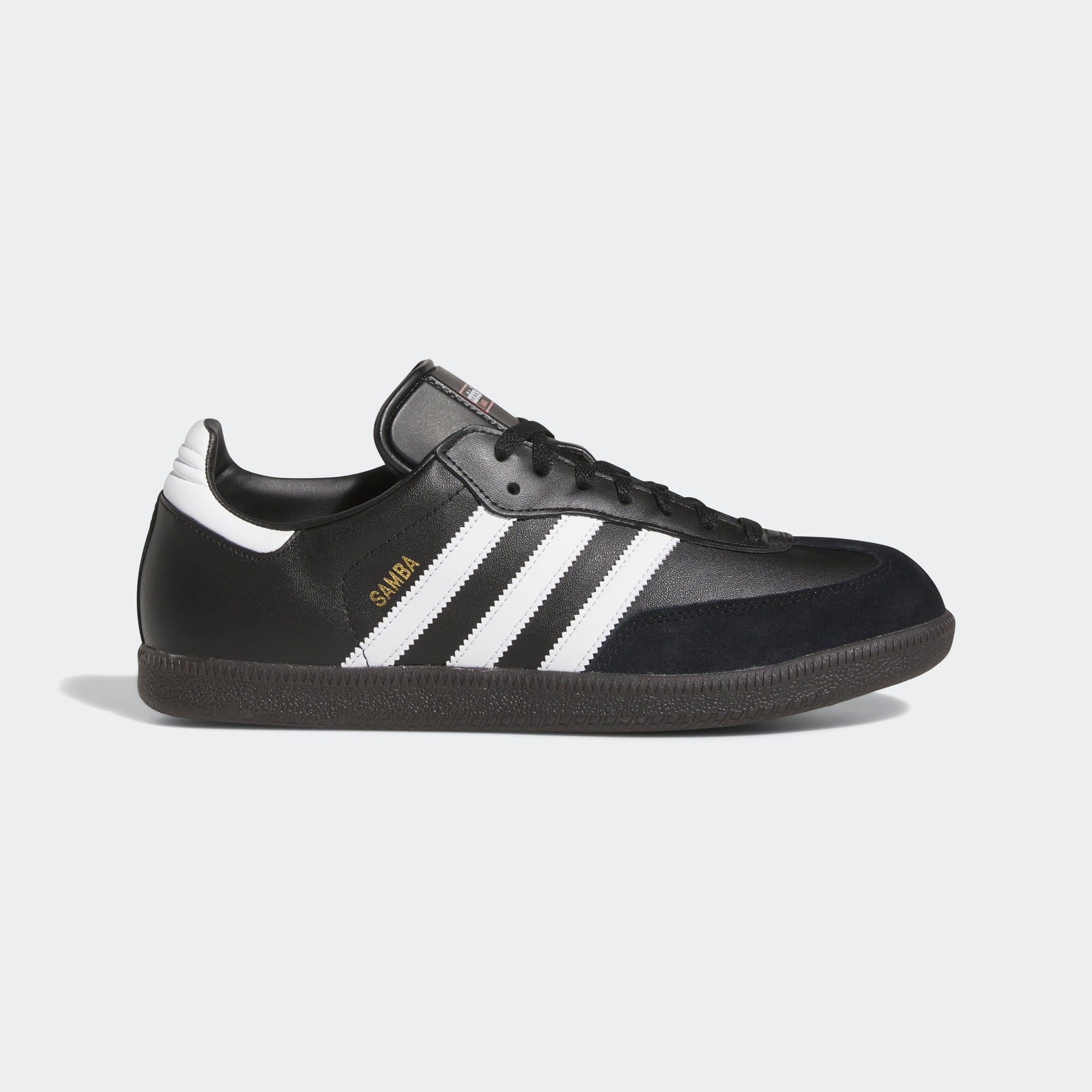 adidas Samba Leather Indoor Shoes Black, Black / 6.5 adidas Samba Leather Indoor Shoes Black, Black / 6.5