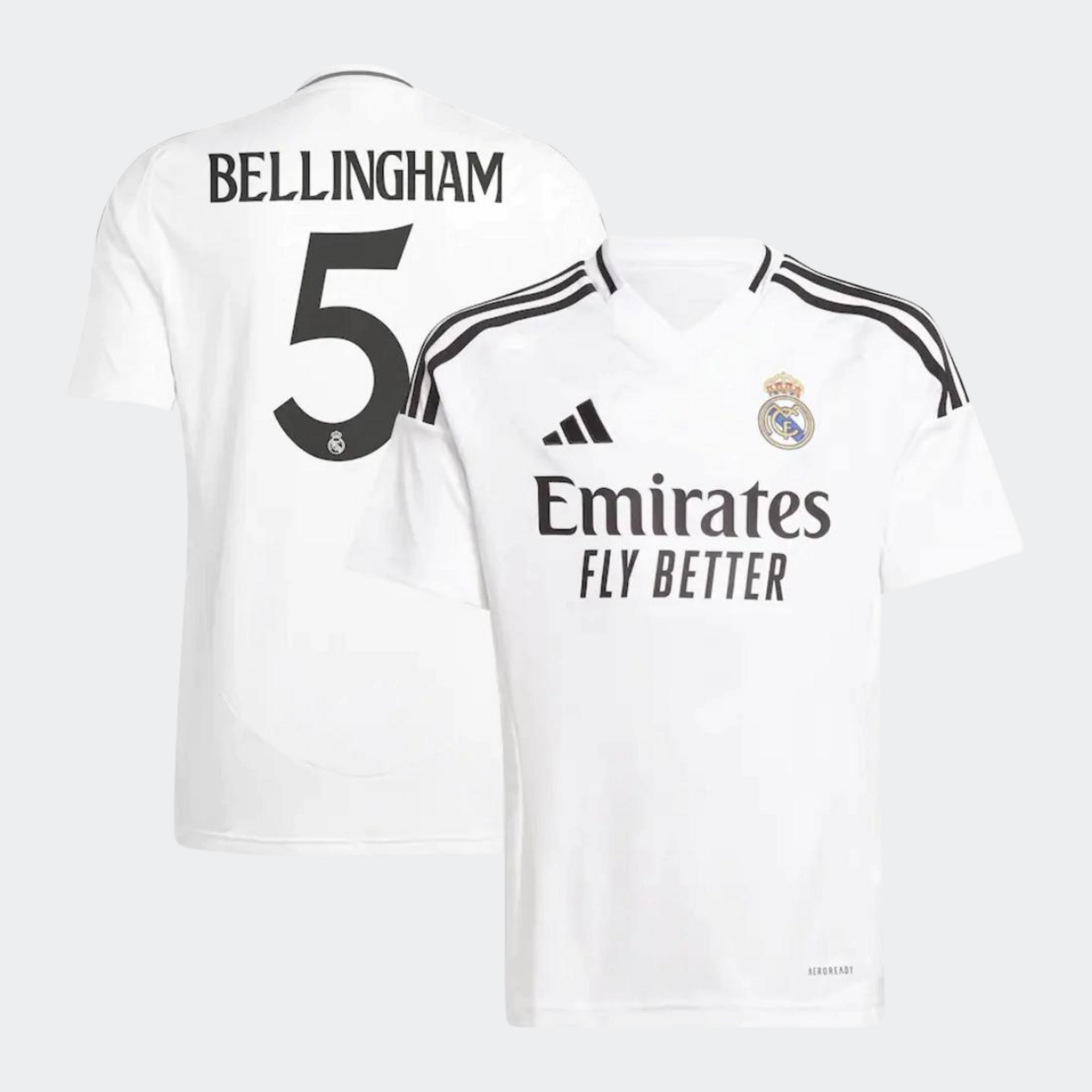 Real Madrid Bellingham ユニフォーム　24-25シーズン adidas Real Madrid Jude Bellingham 24/25 Home Jersey - Men's