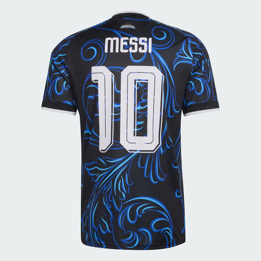 adidas Argentina 26 Away Messi Jersey | Black/Lucid Blue | Men's