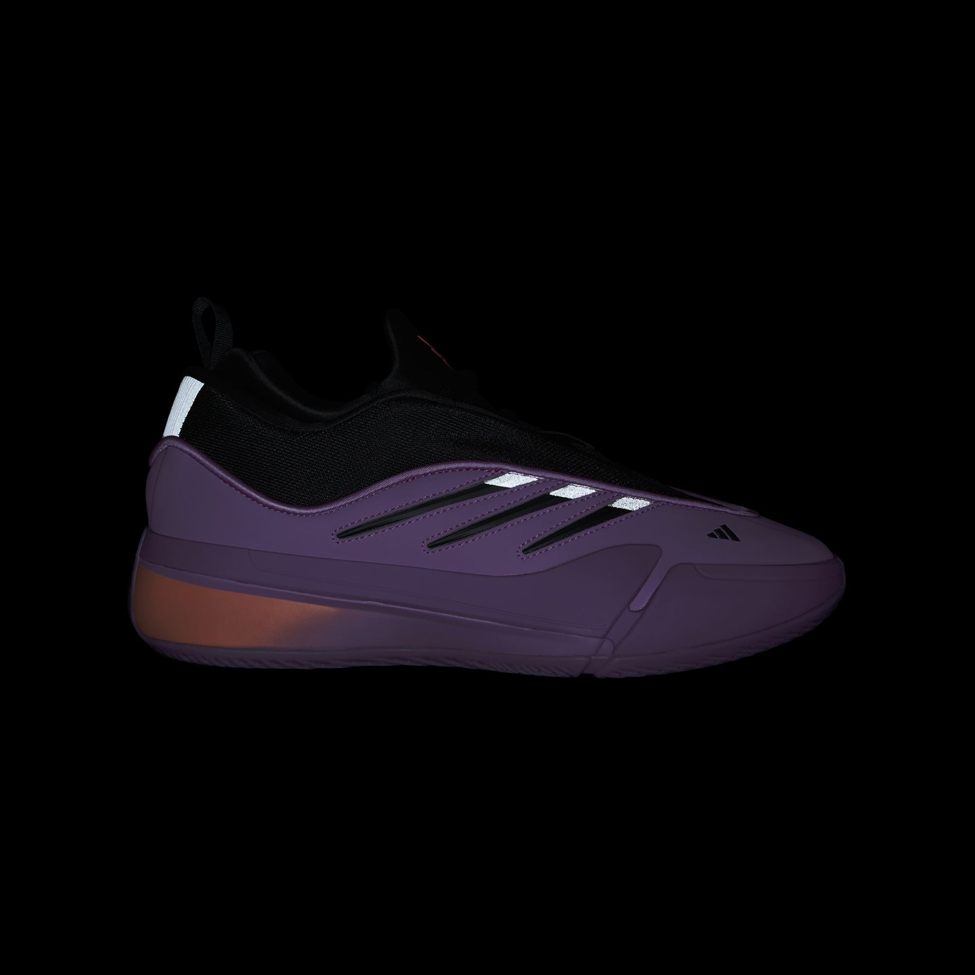 adidas DAME LOW Basketball Shoes Purple Blast-Core Black