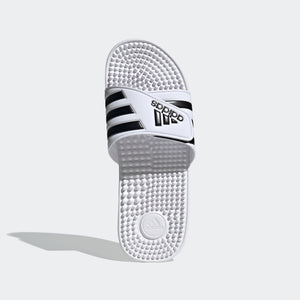 adidas ADISSAGE Adjustable Rubber Slides | White/Black | Men's
