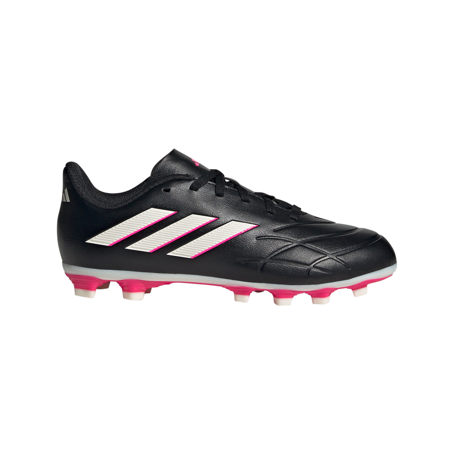 adidas Copa Pure.4 FxG Soccer Cleats | Core Black / White / Beam Pink | Kid's