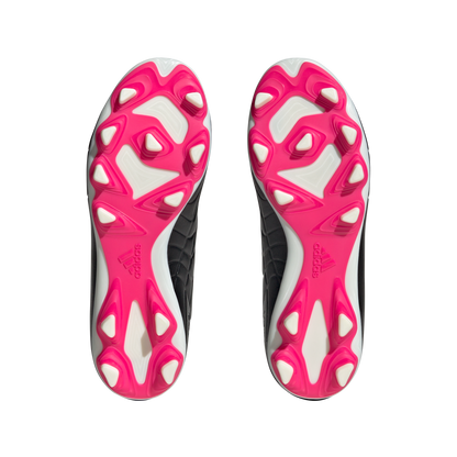 adidas Copa Pure.4 FxG Soccer Cleats | Core Black / White / Beam Pink | Kid's