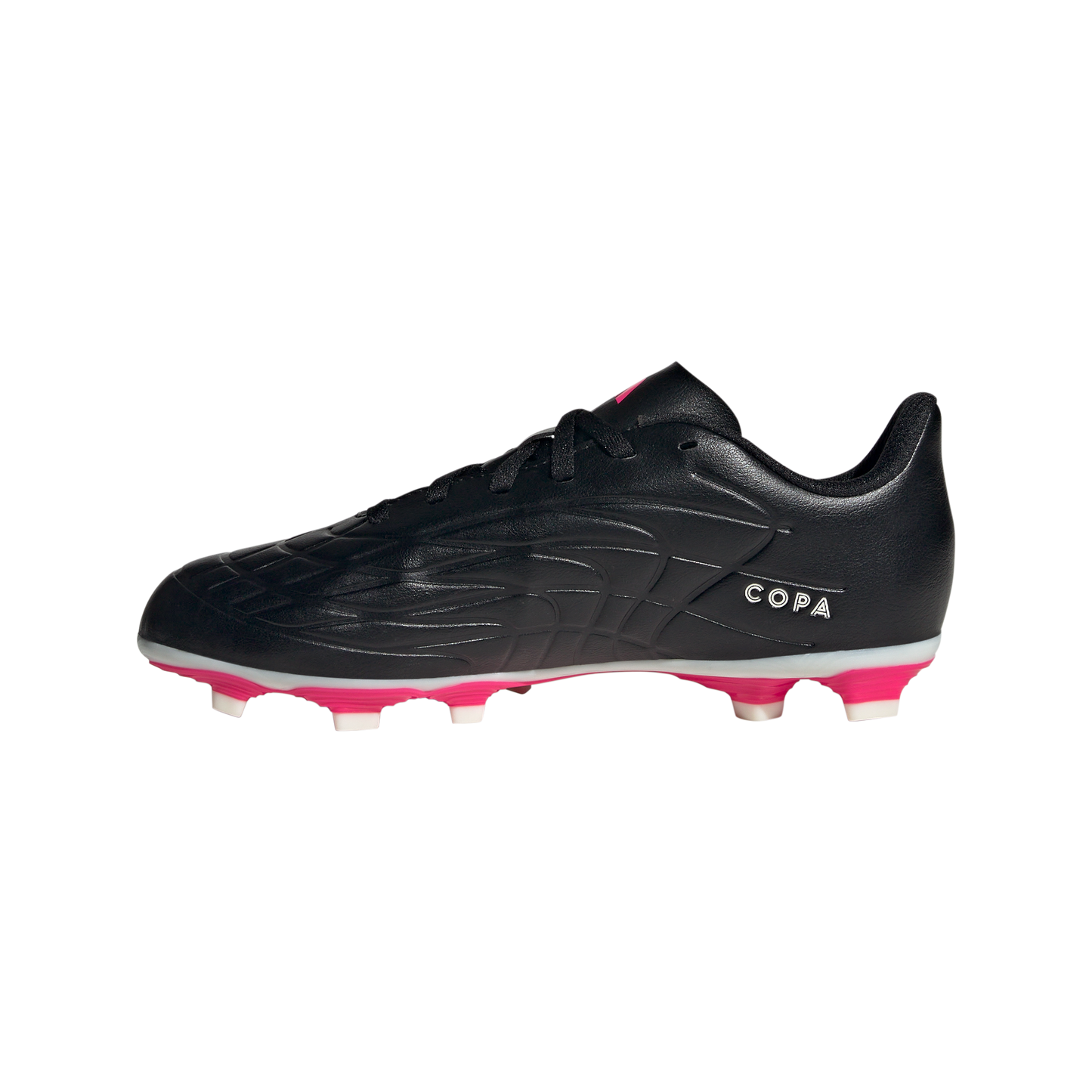 adidas Copa Pure.4 FxG Soccer Cleats | Core Black / White / Beam Pink | Kid's