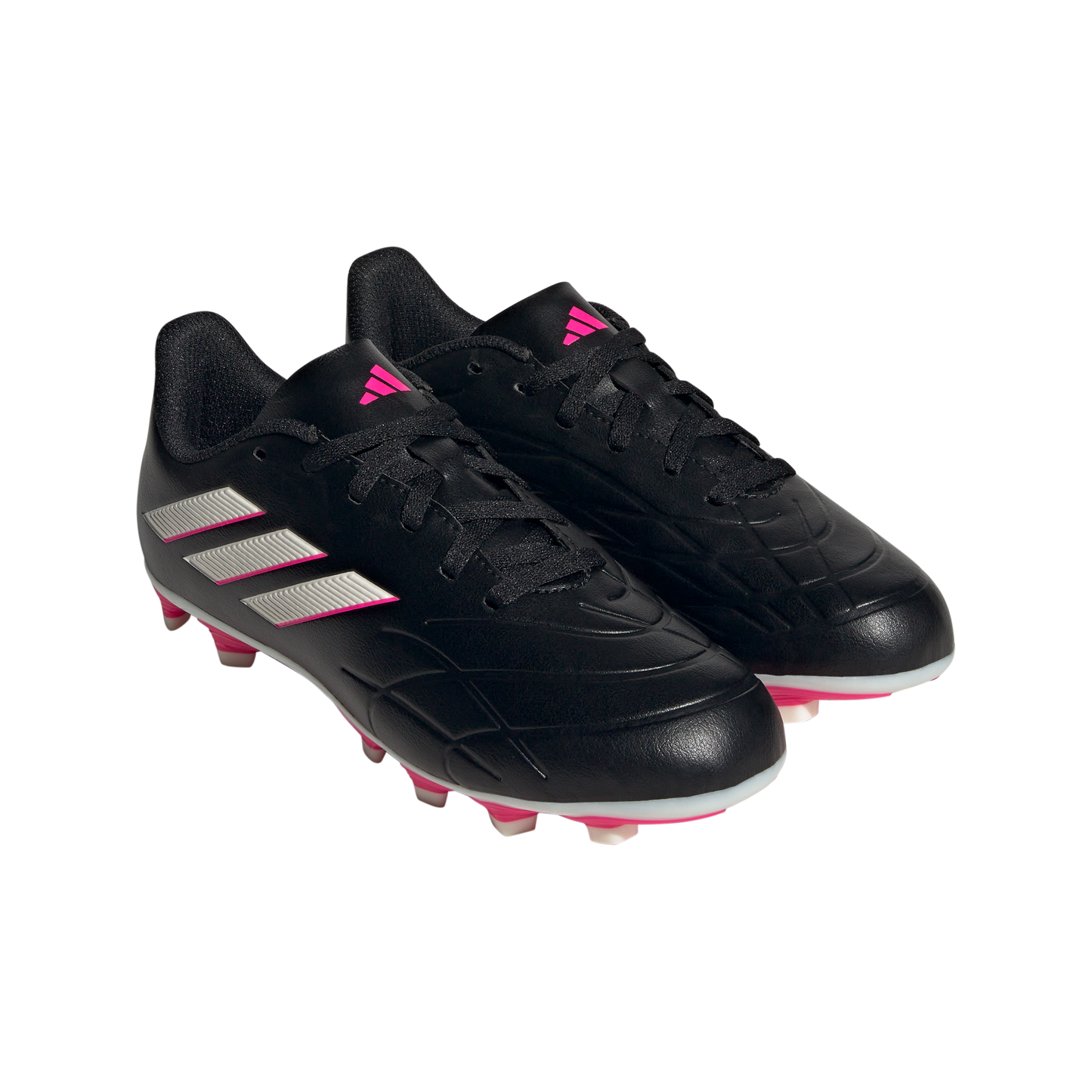 adidas Copa Pure.4 FxG Soccer Cleats | Core Black / White / Beam Pink | Kid's