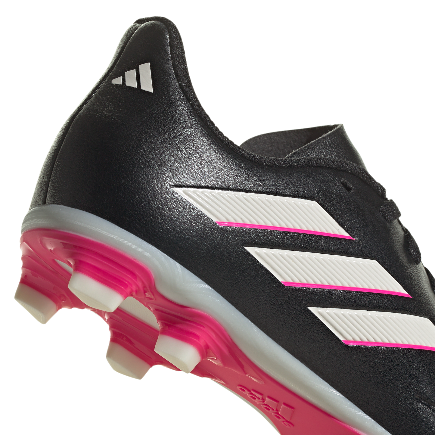 adidas Copa Pure.4 FxG Soccer Cleats | Core Black / White / Beam Pink | Kid's