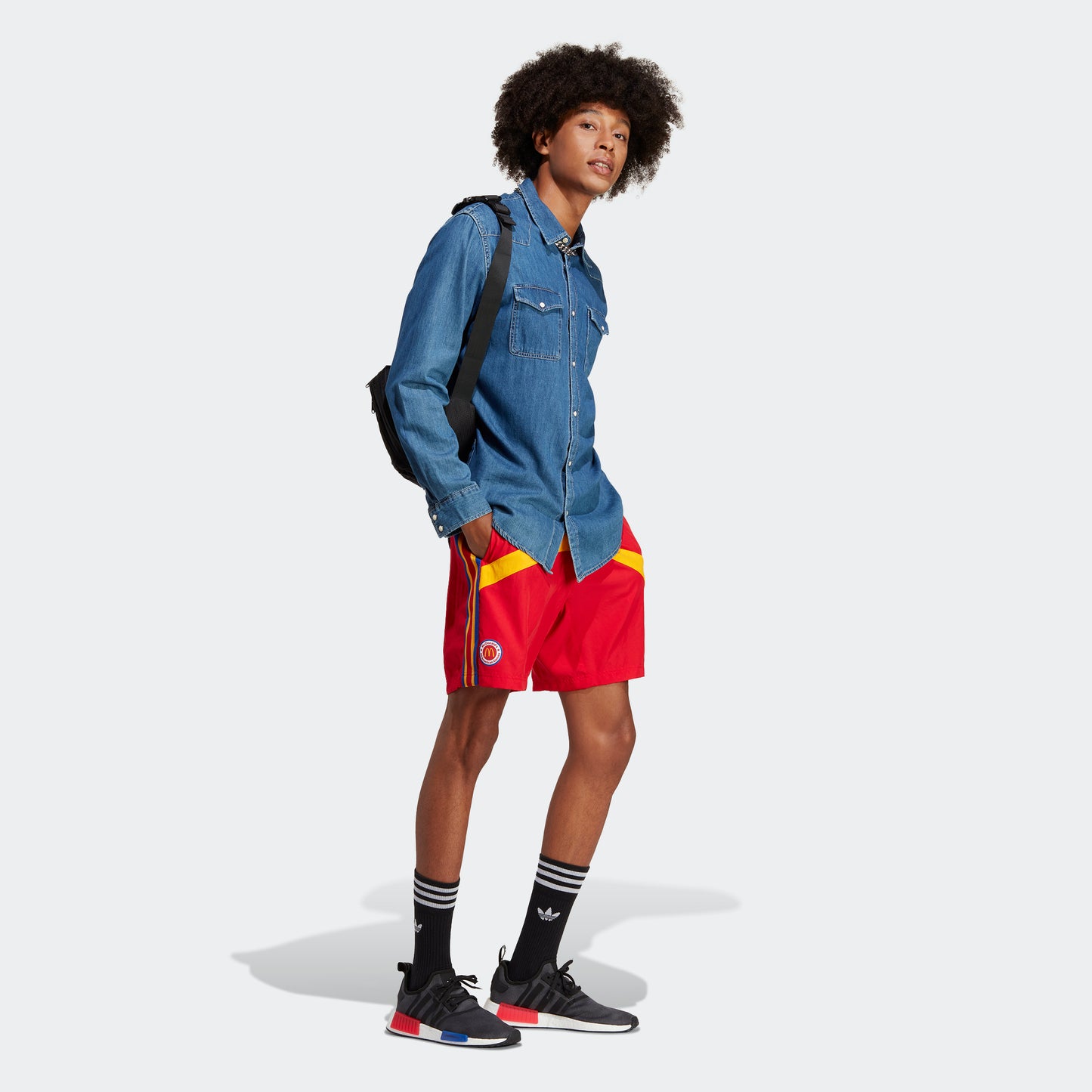 Adidas Eric Emanuel Mcdonalds Shorts | Red | Men's Red / XL
