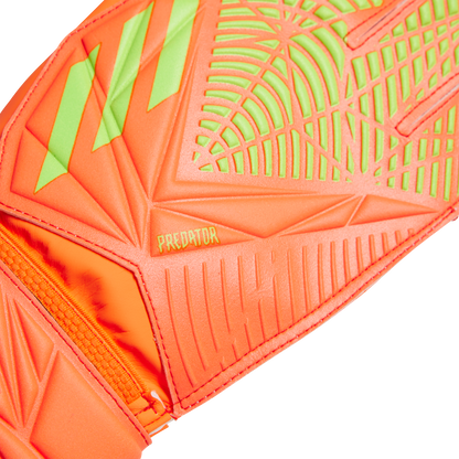 adidas Predator Training Soccer Goalkeeper Gloves | Electric Orange/Lime Green | Men's