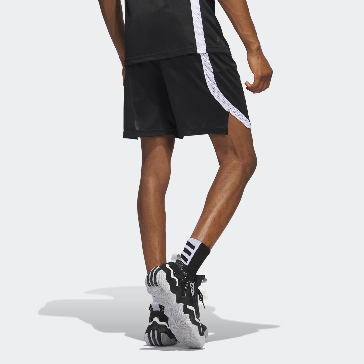 adidas Icon Squad Shorts | Black-White | Men's