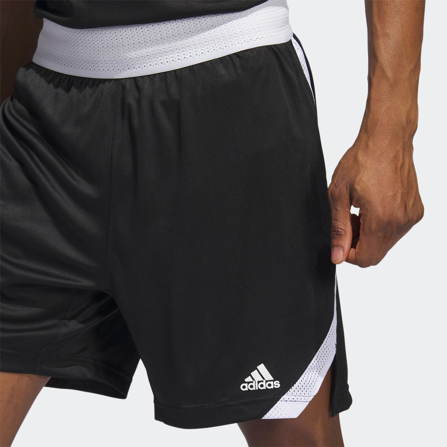 adidas Icon Squad Shorts | Black-White | Men's