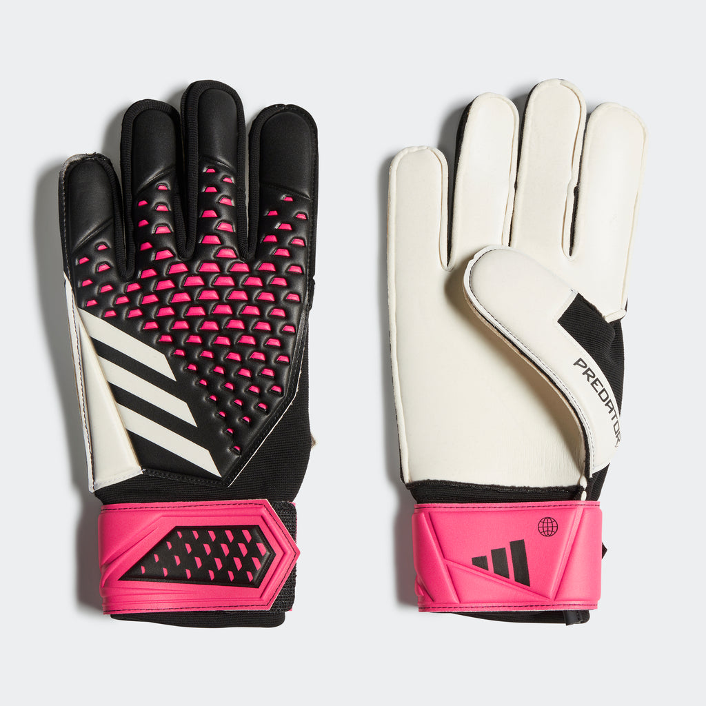 Adidas Predator Pro Fingersave Goalkeeper Gloves - Solar Red/Solar Green - 8