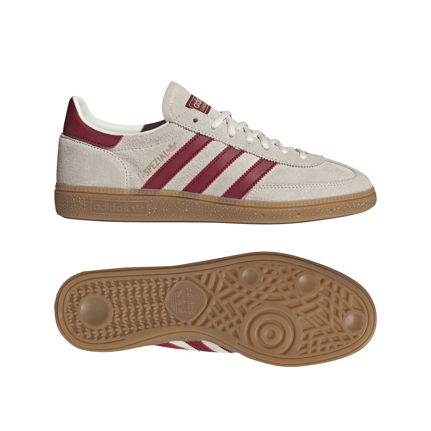 adidas Spain Handball Spezial Shoes | Off White / Burgundy | Men's