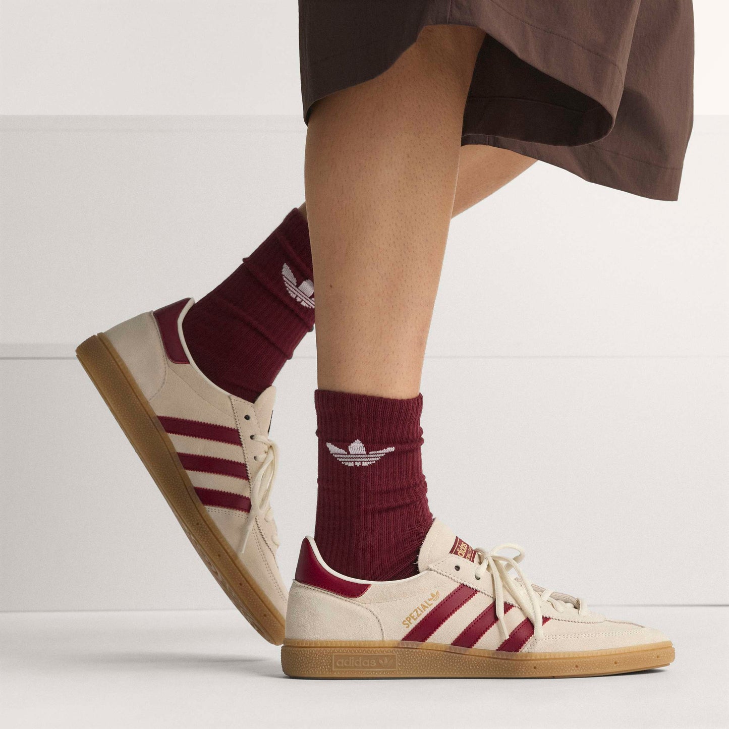 adidas Spain Handball Spezial Shoes | Off White / Burgundy | Men's