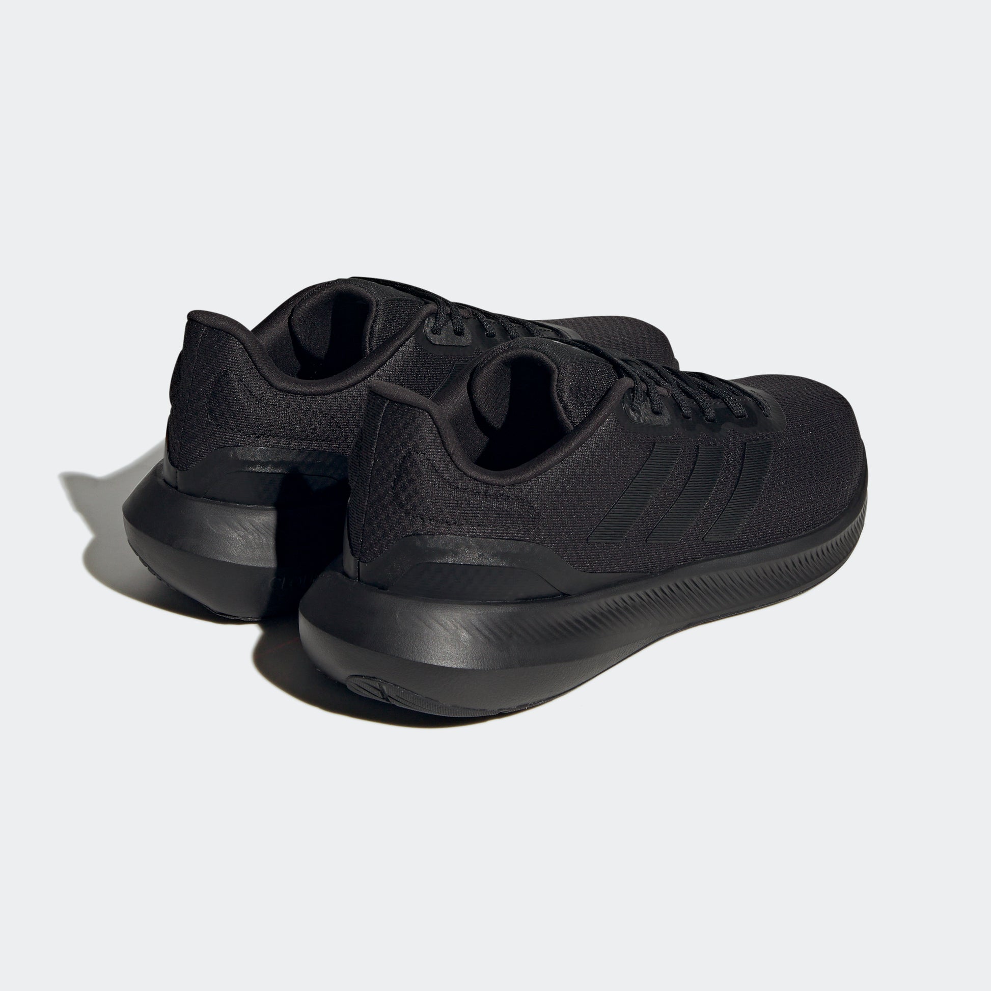 adidas RUNFALCON Wide Cloudfoam Running Shoes Black Men's