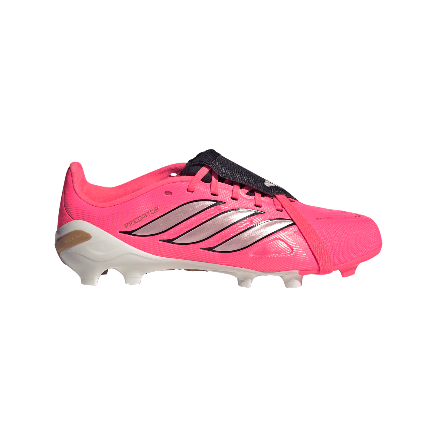 adidas PREDATOR LEAGUE Fold-Over Tongue Firm Ground Soccer Cleats | Solar Turbo / Iron Metallic / Core Black | Kid's