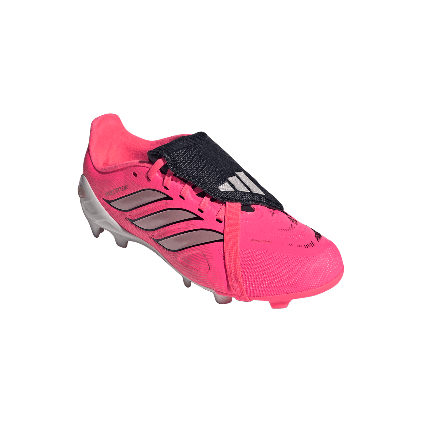 adidas PREDATOR LEAGUE Fold-Over Tongue Firm Ground Soccer Cleats | Solar Turbo / Iron Metallic / Core Black | Kid's