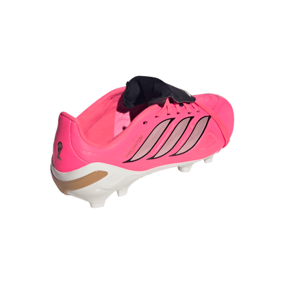 adidas PREDATOR LEAGUE Fold-Over Tongue Firm Ground Soccer Cleats | Solar Turbo / Iron Metallic / Core Black | Kid's