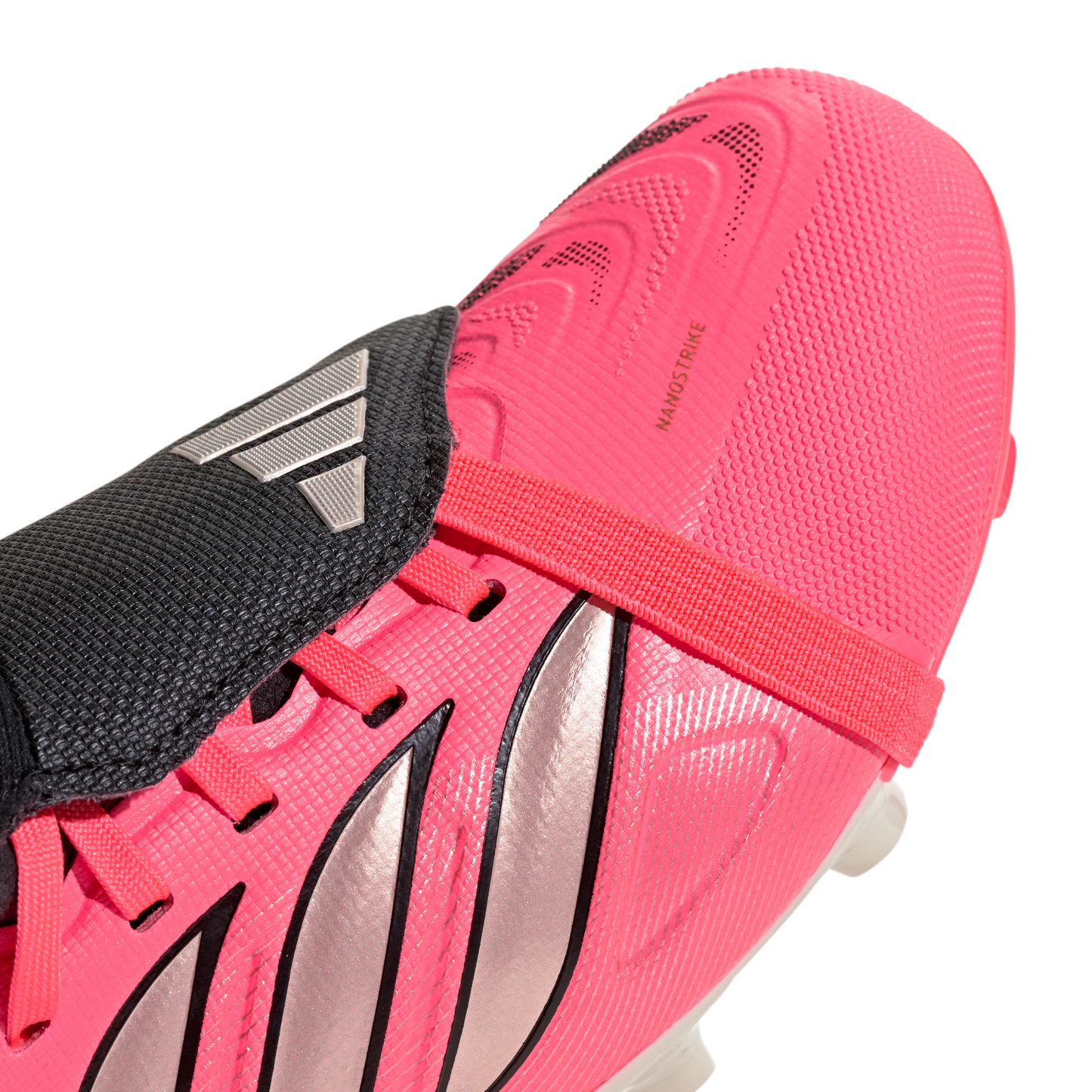 adidas PREDATOR LEAGUE Fold-Over Tongue Firm Ground Soccer Cleats | Solar Turbo / Iron Metallic / Core Black | Kid's