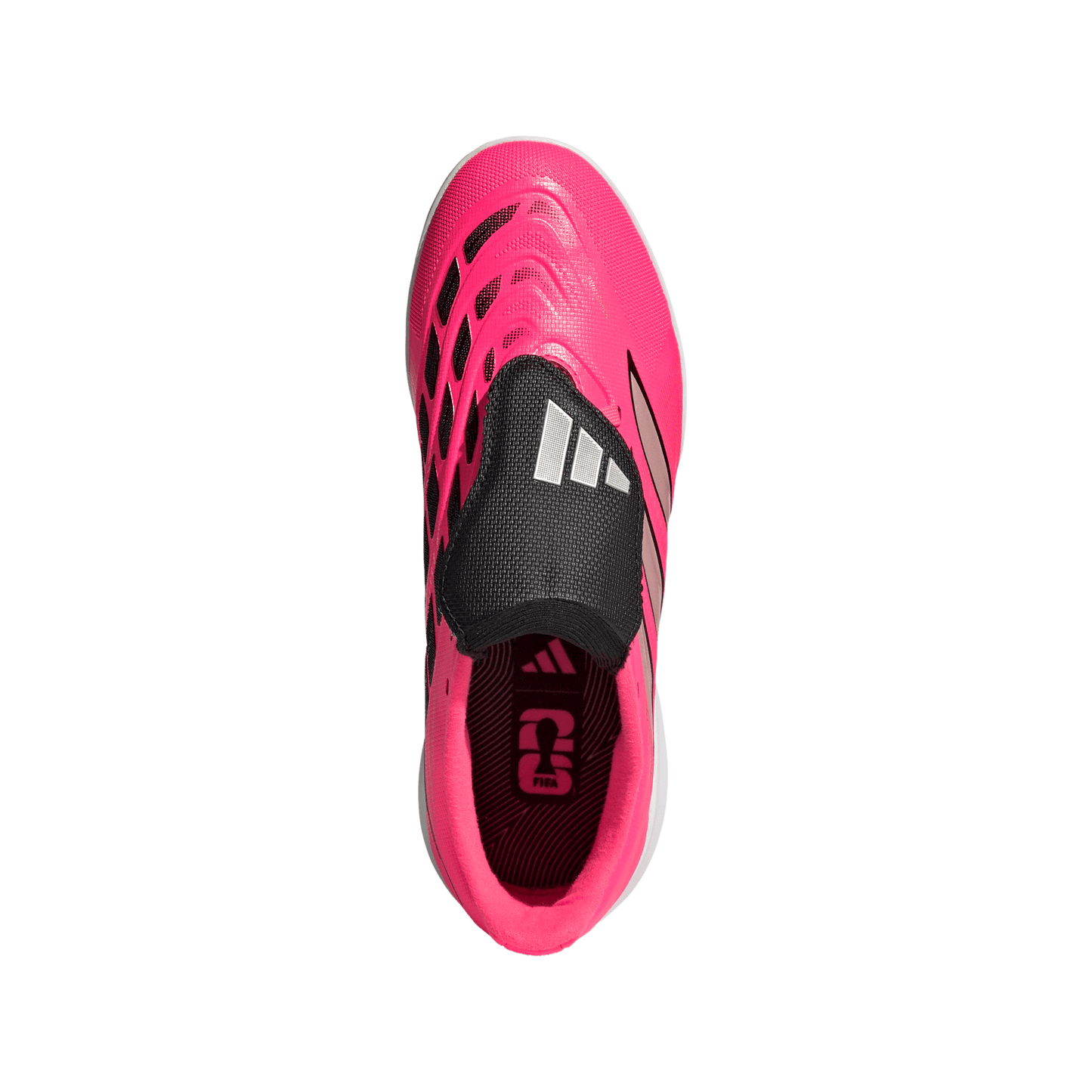 adidas PREDATOR LEAGUE Fold-Over Tongue Turf Soccer Shoes | Solar Pink / Core Black / White | Kid's