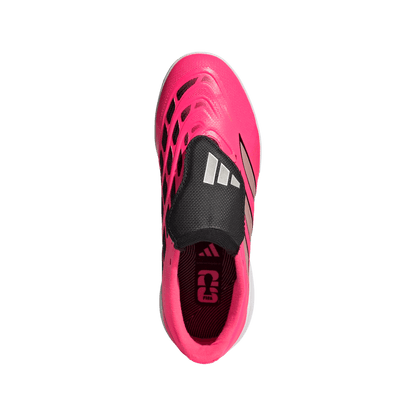 adidas PREDATOR LEAGUE Fold-Over Tongue Turf Soccer Shoes | Solar Pink / Core Black / White | Kid's