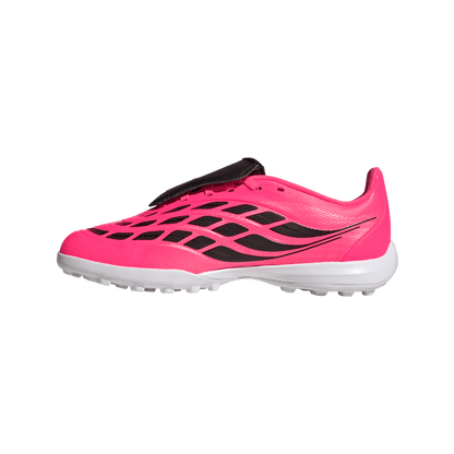 adidas PREDATOR LEAGUE Fold-Over Tongue Turf Soccer Shoes | Solar Pink / Core Black / White | Kid's