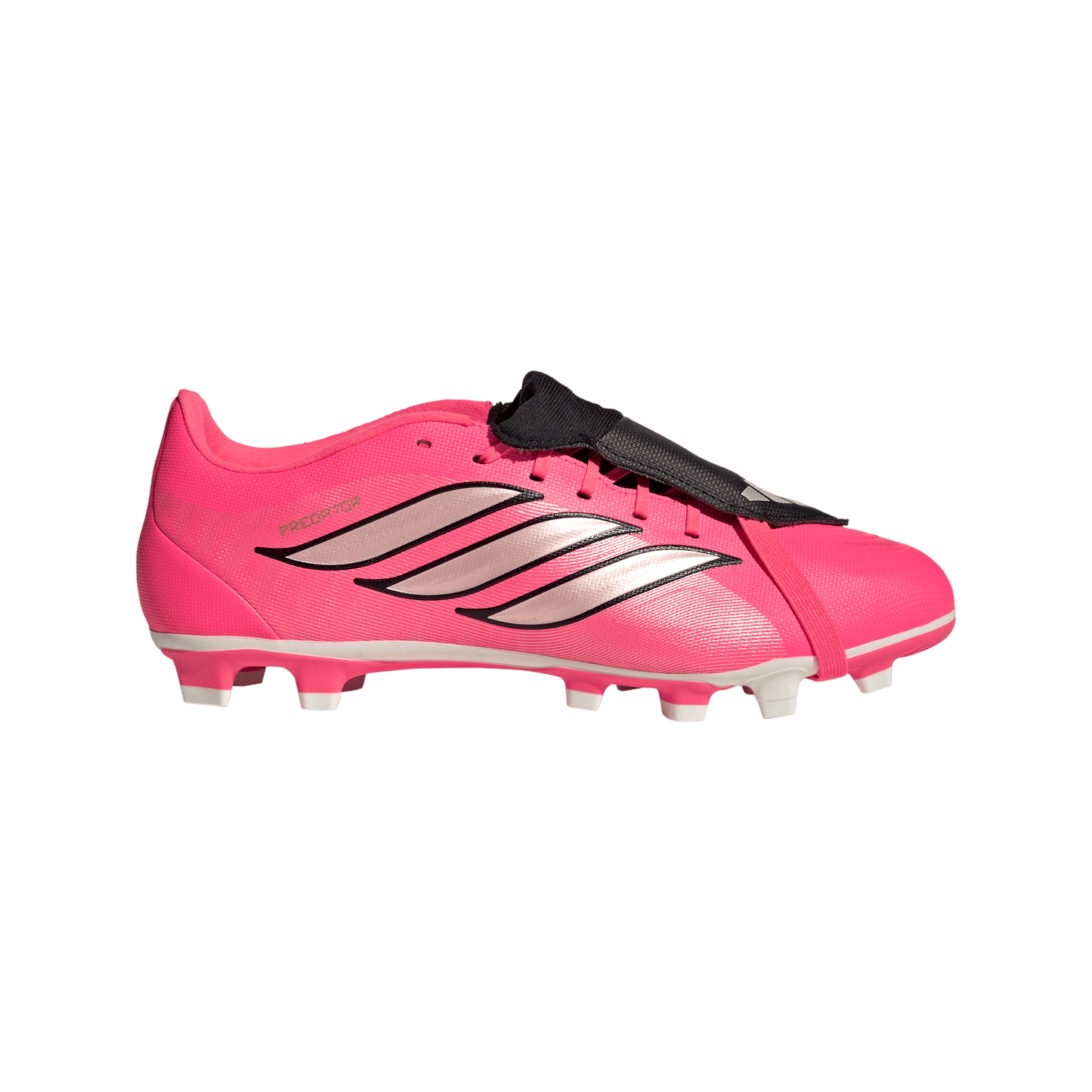 adidas Predator Club Fold-Over Tongue FG Soccer Cleats | Solar Turbo / Iron Metallic / Core Black | Men's