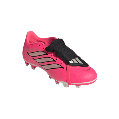 adidas Predator Club Fold-Over Tongue FG Soccer Cleats | Solar Turbo / Iron Metallic / Core Black | Men's