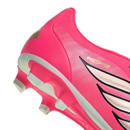 adidas Predator Club Fold-Over Tongue FG Soccer Cleats | Solar Turbo / Iron Metallic / Core Black | Men's