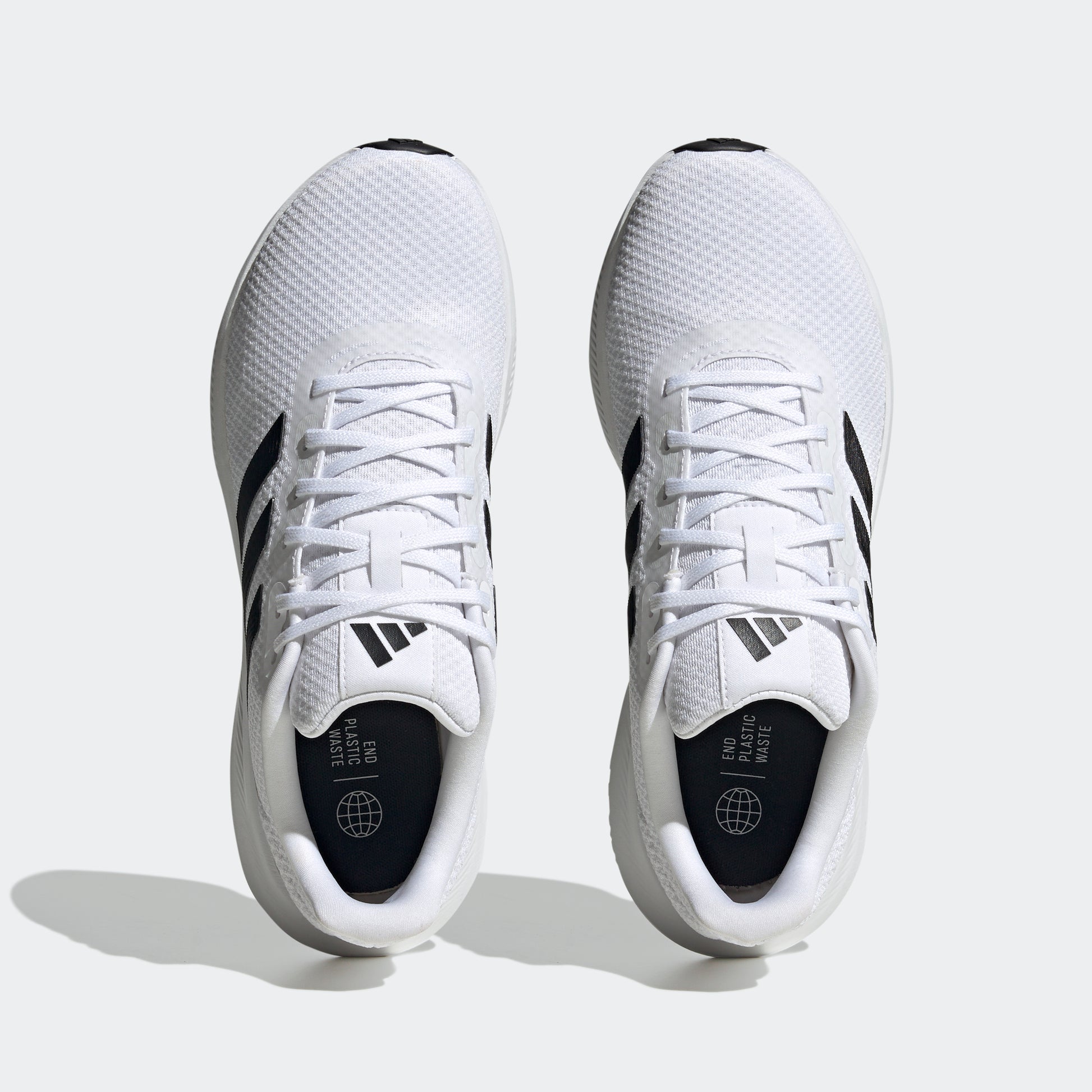 adidas RUNFALCON Cloudfoam Running Shoes White/Black Men's