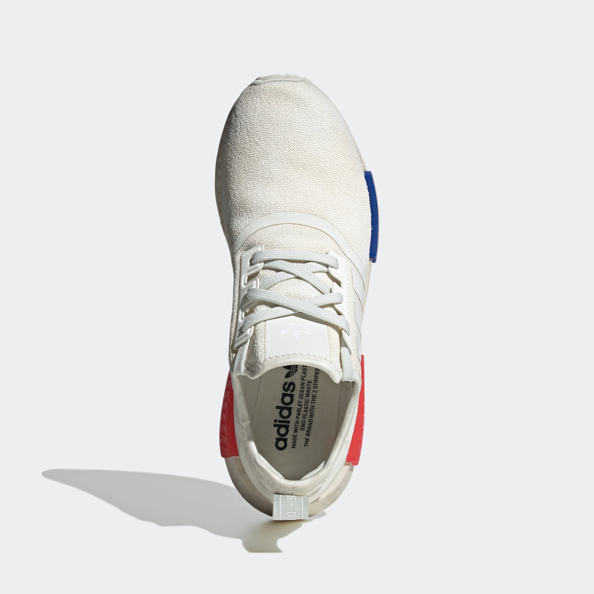 adidas NMD_R1 Shoes | White/Red/Blue | Men's – stripe 3 adidas