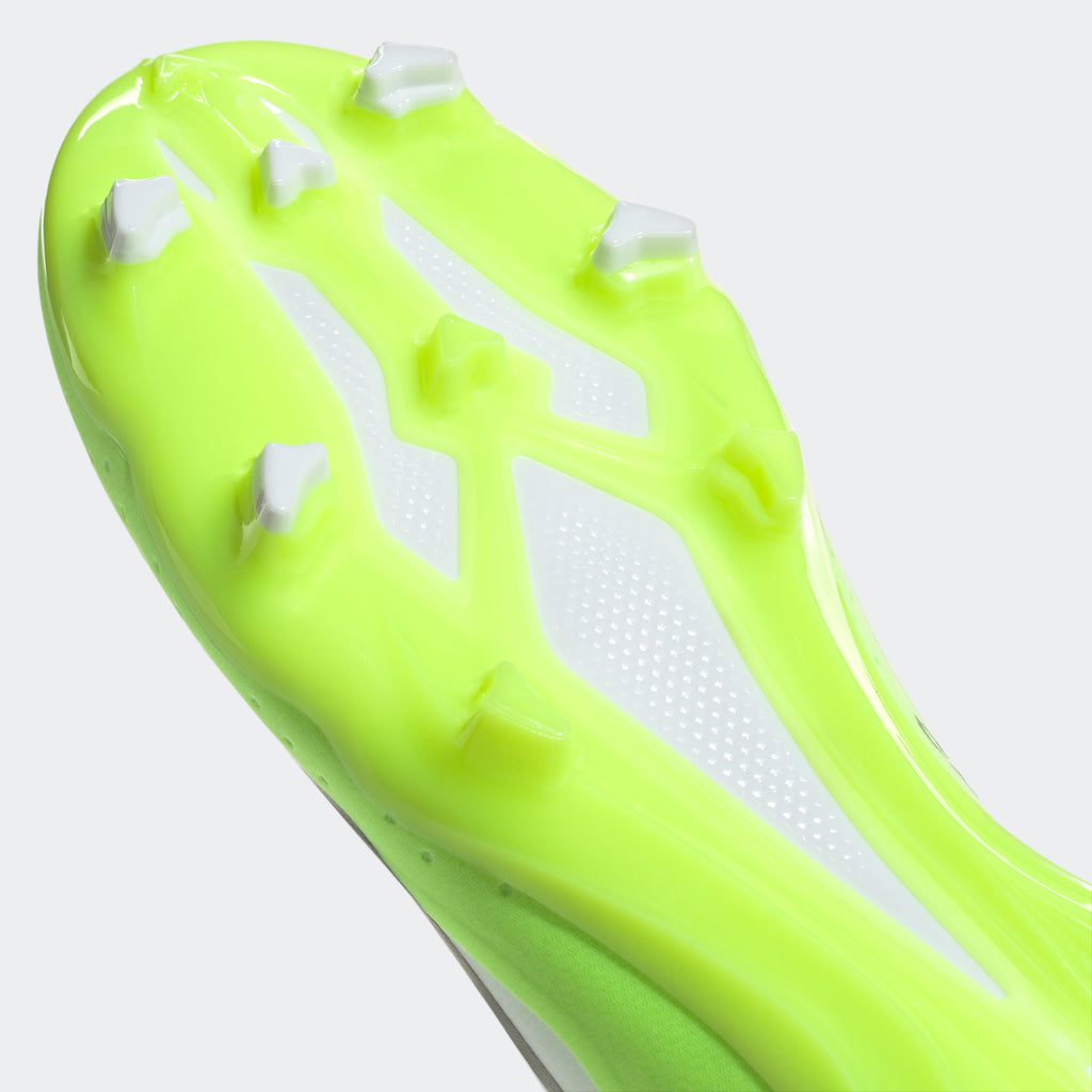 adidas X Crazyfast.3 Laceless Firm Ground Soccer Cleats | White/Green