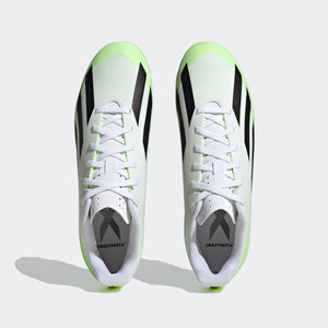 adidas X Crazyfast.4 Flexible Ground Soccer Cleats | White/Green