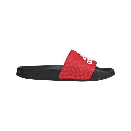 adidas ADILETTE Shower Slides | Black-Scarlet | Men's
