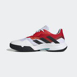 adidas COURTJAM CONTROL Tennis Shoes | White/Red | Men's
