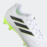 adidas Copa Pure.3 Firm Ground Soccer Cleats | White/Black