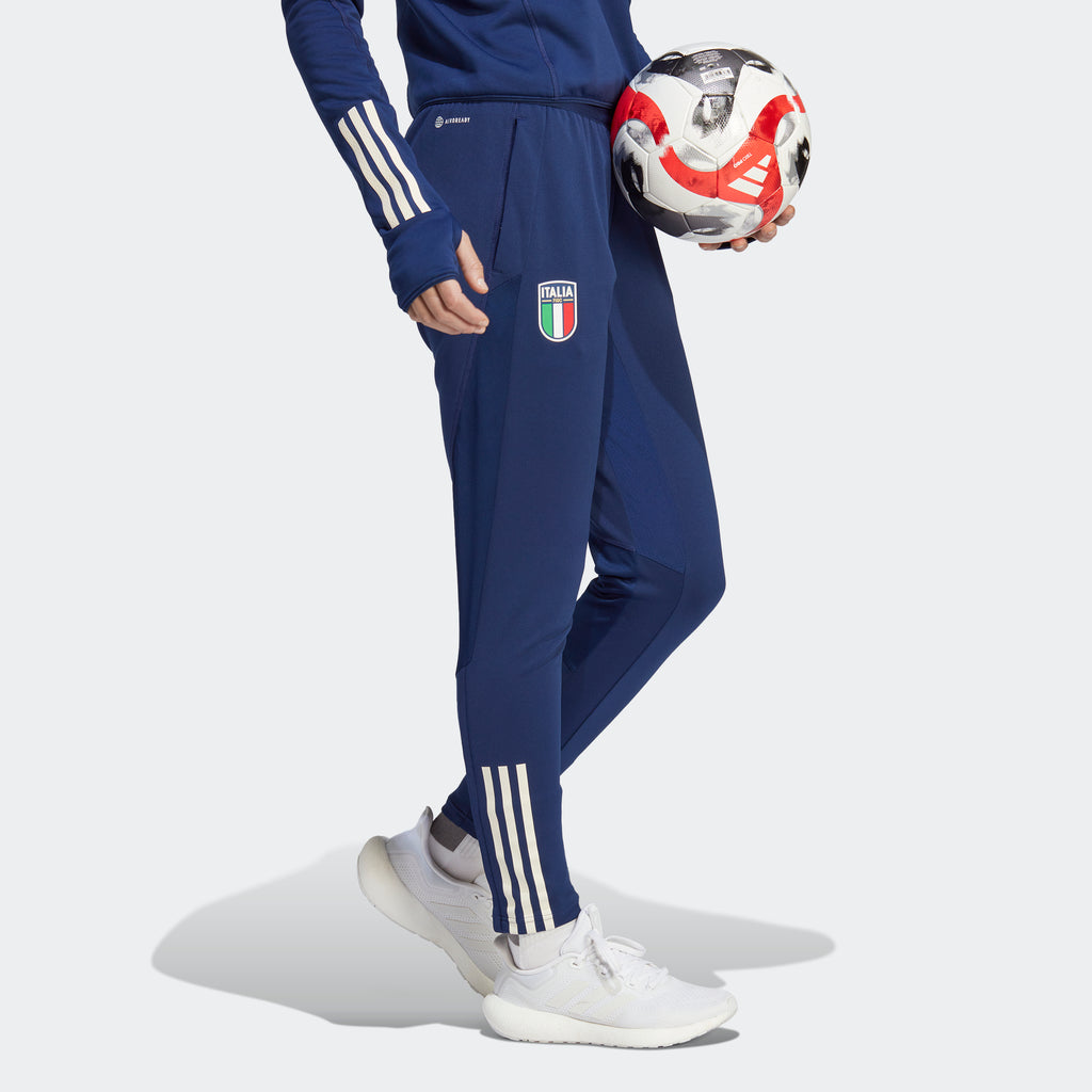 adidas Italy Tiro Training Pants Blue | Women's | stripe 3
