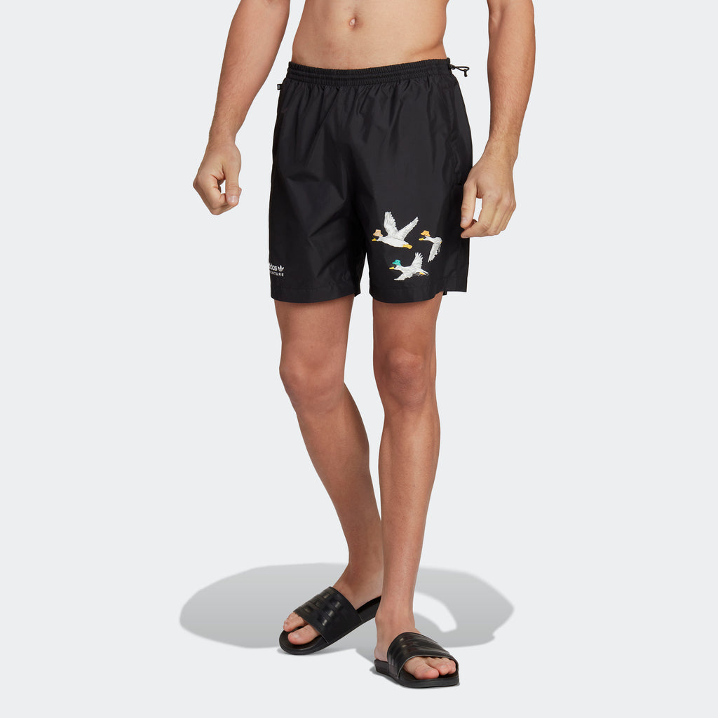 nål Forbyde Det adidas Originals Adventure Duck Swim Shorts | Black | Men's | stripe 3  adidas