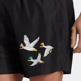 adidas Originals Adventure Duck Swim Shorts | Black | Men's