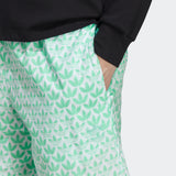 adidas Graphics Monogram Allover Print Shorts | Easy Green | Men's
