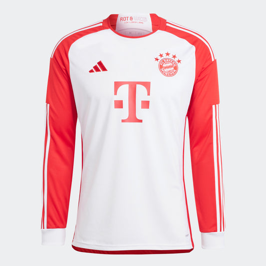 adidas FC Bayern 23/24 Long Sleeve Home Jersey