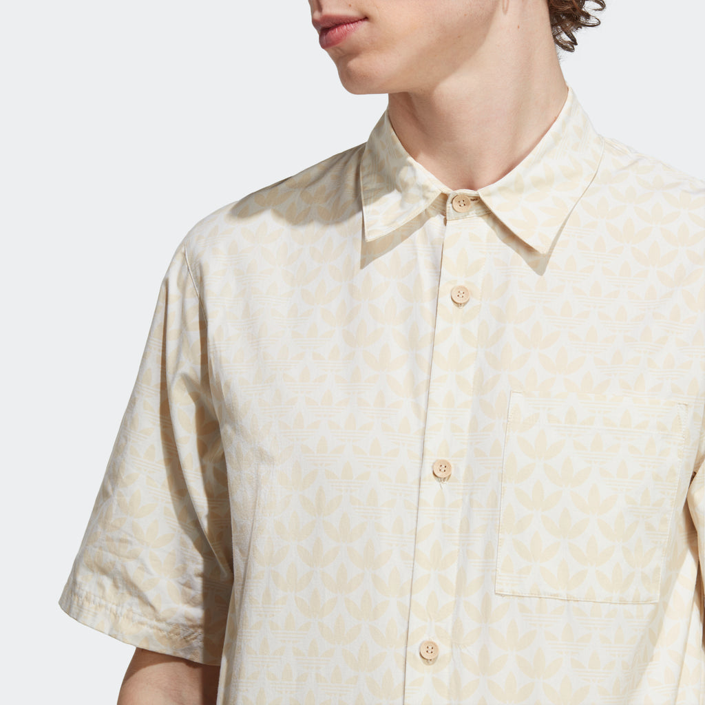 adidas Graphics Monogram Allover Print Shirt | Sand Strata | Men's