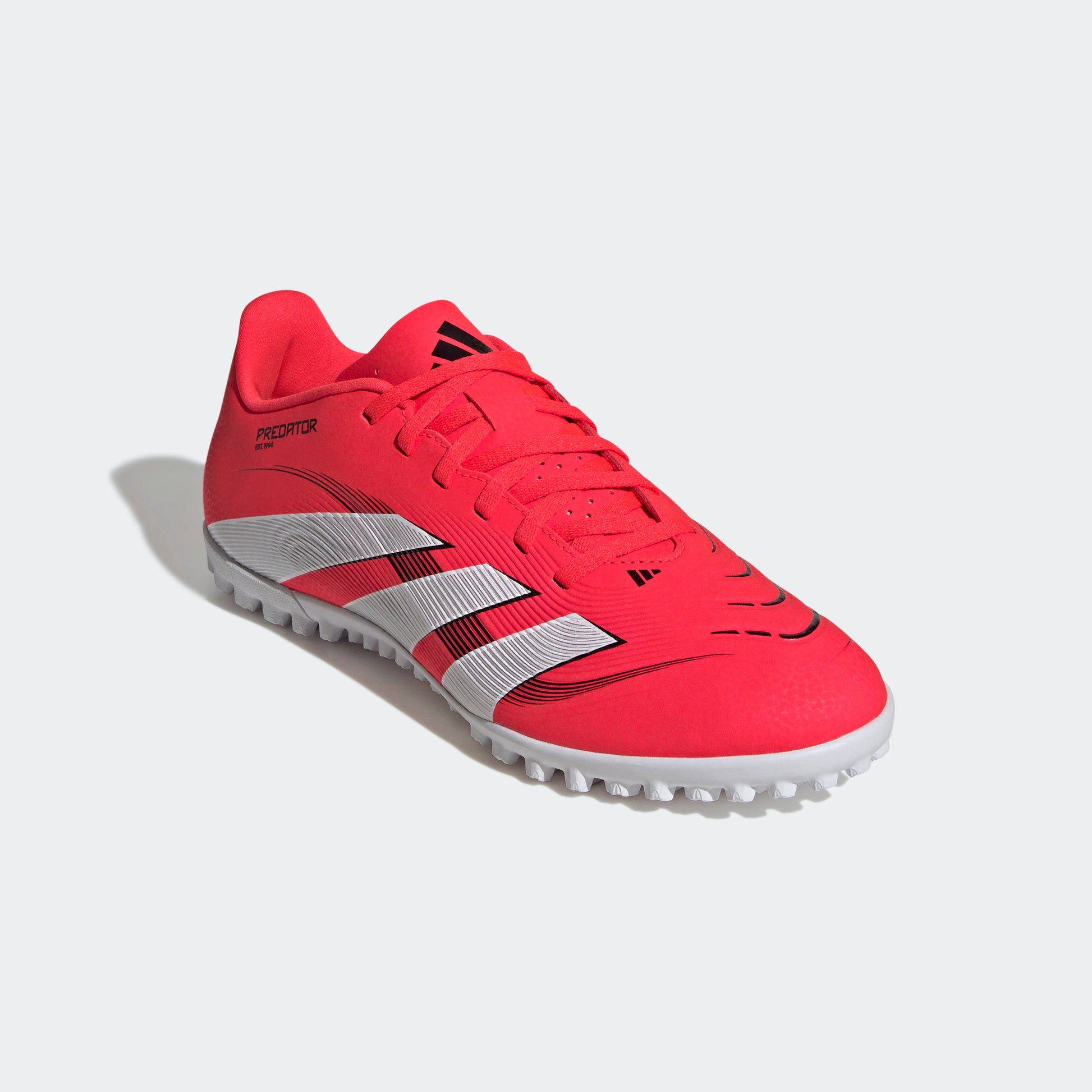 adidas PREDATOR CLUB Artificial Turf Soccer Shoes | Lucid Red-Core Black | Men's - Lucid Red/Cloud White/Core Black / 6.5 adidas PREDATOR CLUB Artificial Turf Soccer Shoes | Lucid Red-Core Black | Men's - Lucid Red/Cloud White/Core Black / 6.5