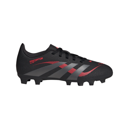 adidas Predator Club Firm/Multi-Ground Soccer Cleats | Core Black / Grey Four / Lucid Red | Kid's