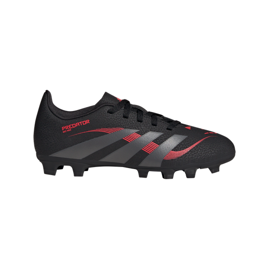 adidas Predator Club Firm/Multi-Ground Soccer Cleats | Core Black / Grey Four / Lucid Red | Kid's