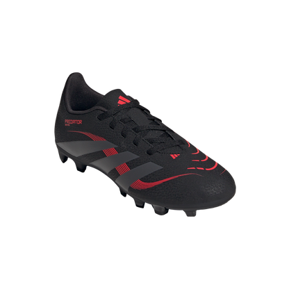 adidas Predator Club Firm/Multi-Ground Soccer Cleats | Core Black / Grey Four / Lucid Red | Kid's