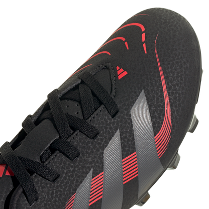 adidas Predator Club Firm/Multi-Ground Soccer Cleats | Core Black / Grey Four / Lucid Red | Kid's