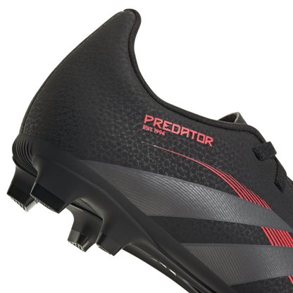 adidas Predator Club Firm/Multi-Ground Soccer Cleats | Core Black / Grey Four / Lucid Red | Kid's