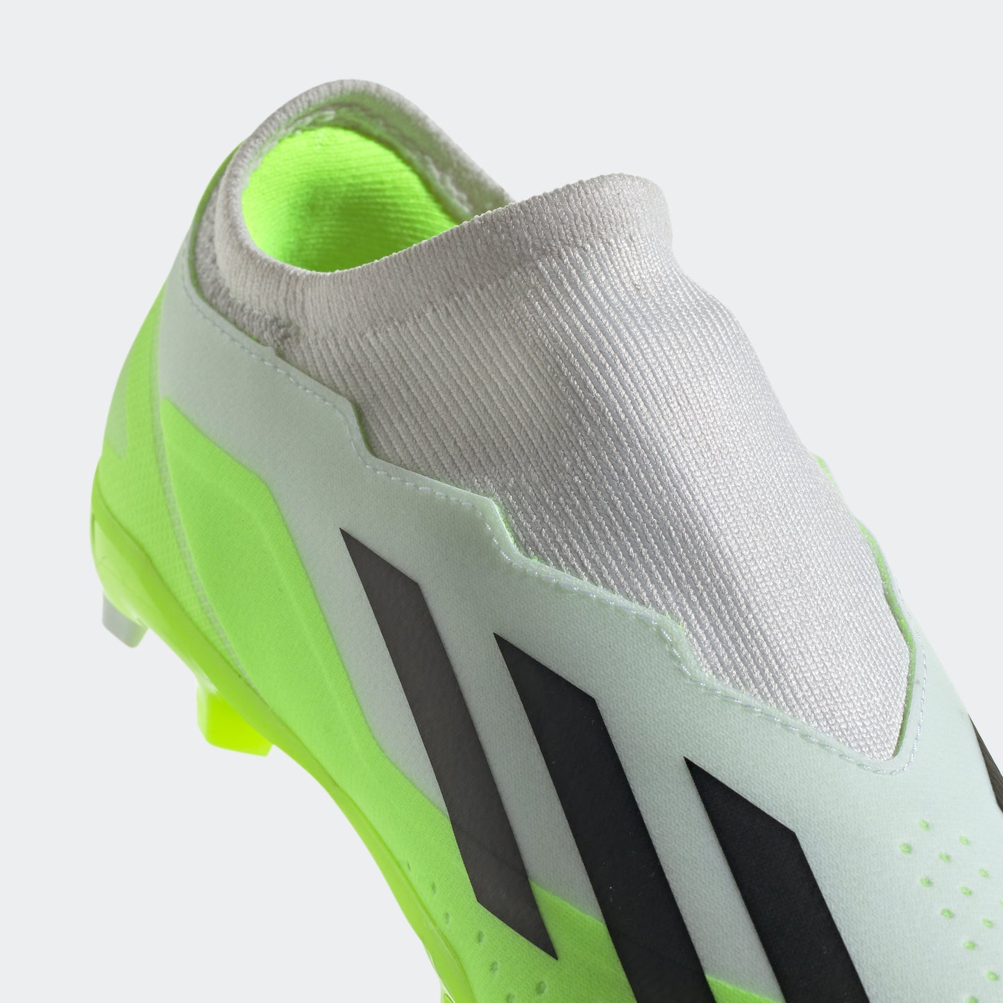 adidas X Crazyfast.3 Laceless Firm Ground Soccer Cleats | White/Green | Youth